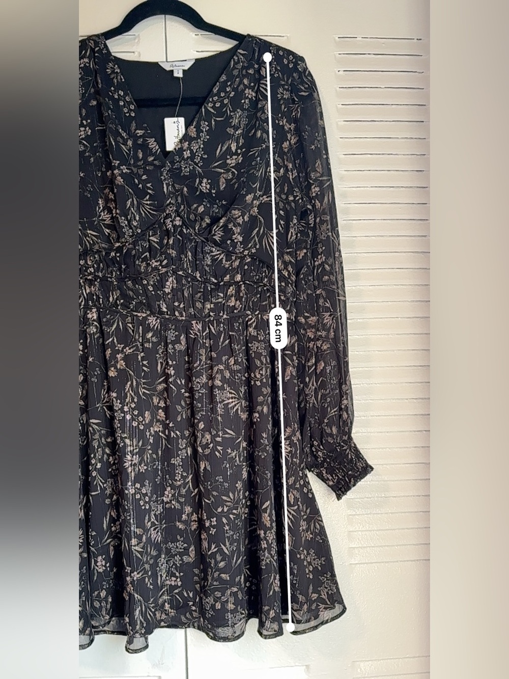 Reitmans Floral Sheer Mini Dress Size S New With Tags Romantic Chic - Picture 11 of 11